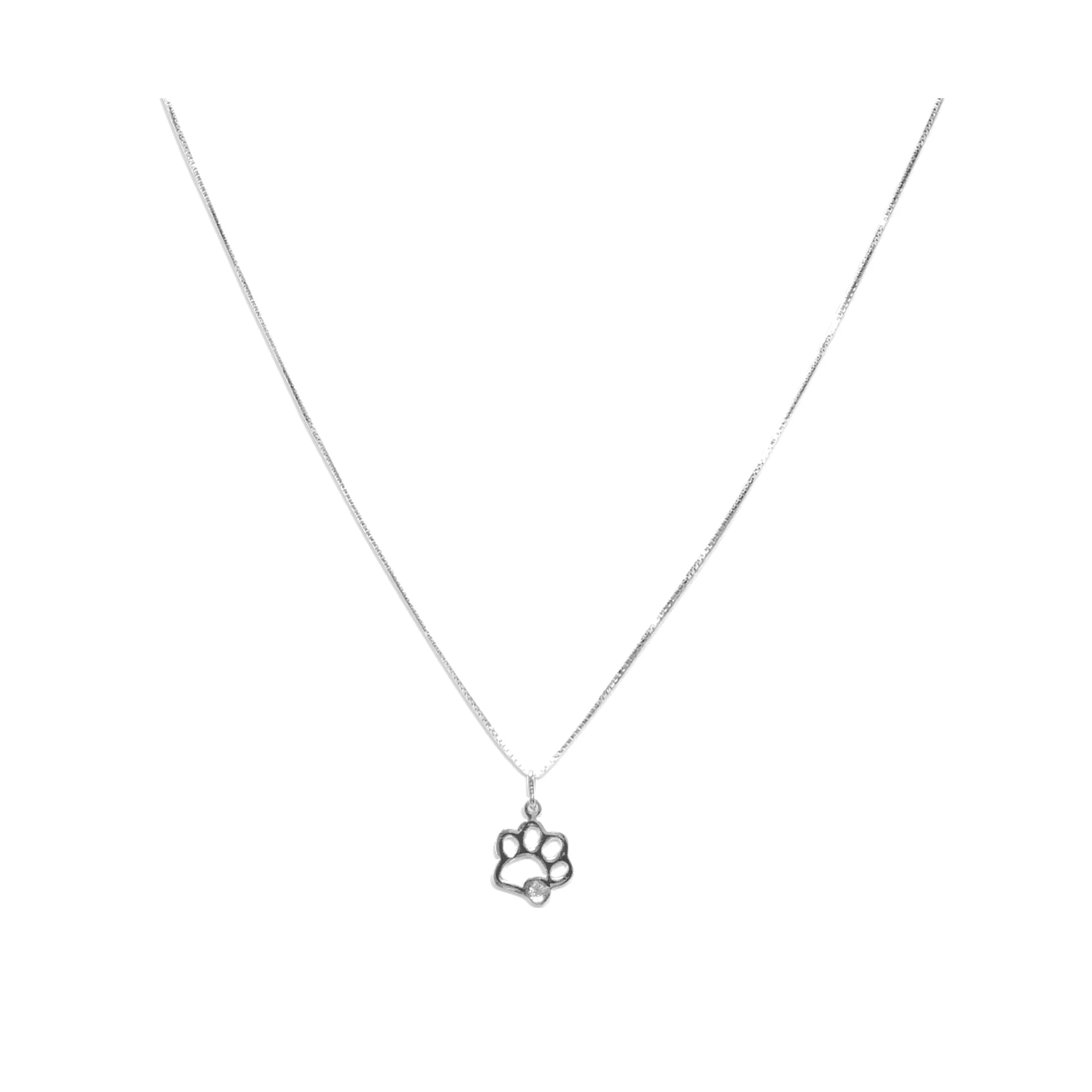 Colgante en oro blanco con brillantes