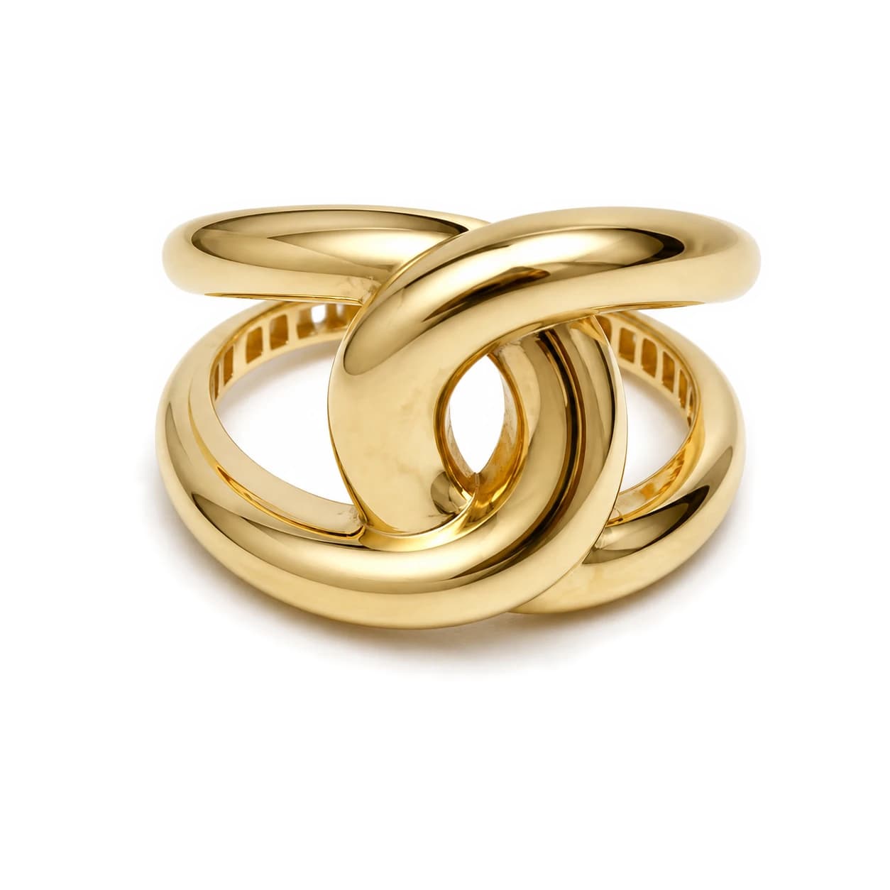 Anillo de eslabones en oro amarillo