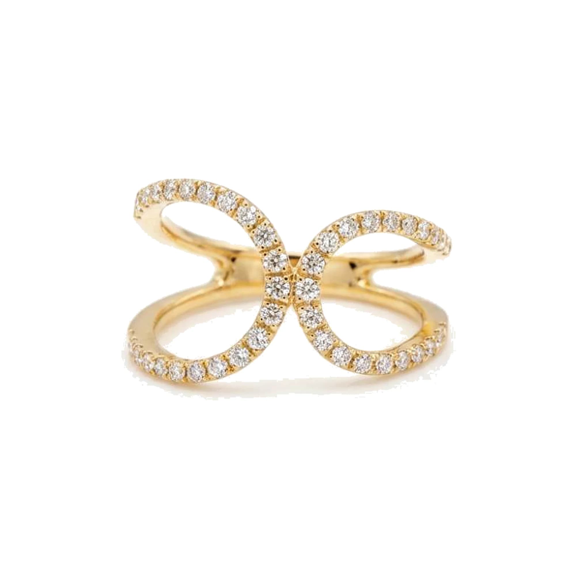 Anillo oro amarillo y brillantes
