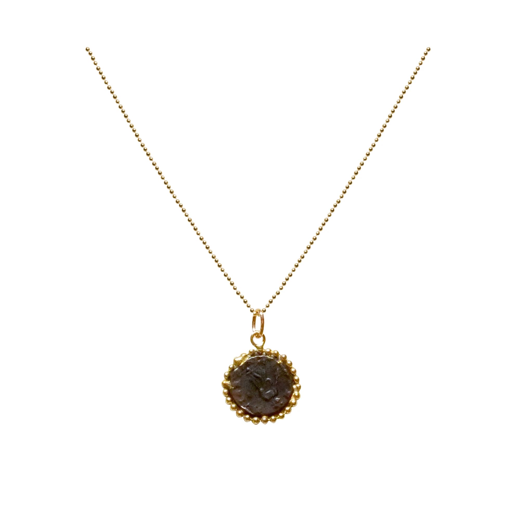 Colgante con moneda antigua