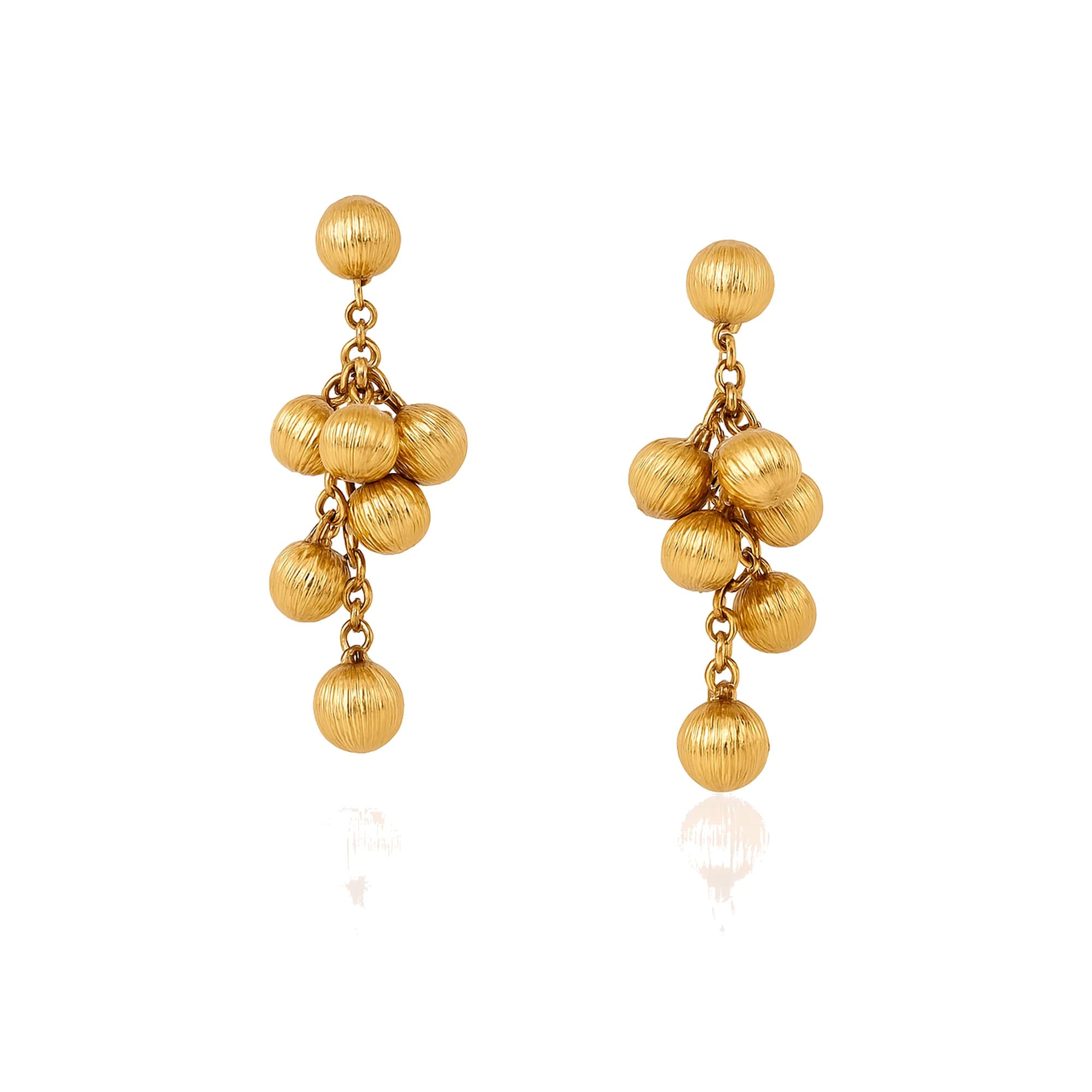 Pendientes oro bolitas