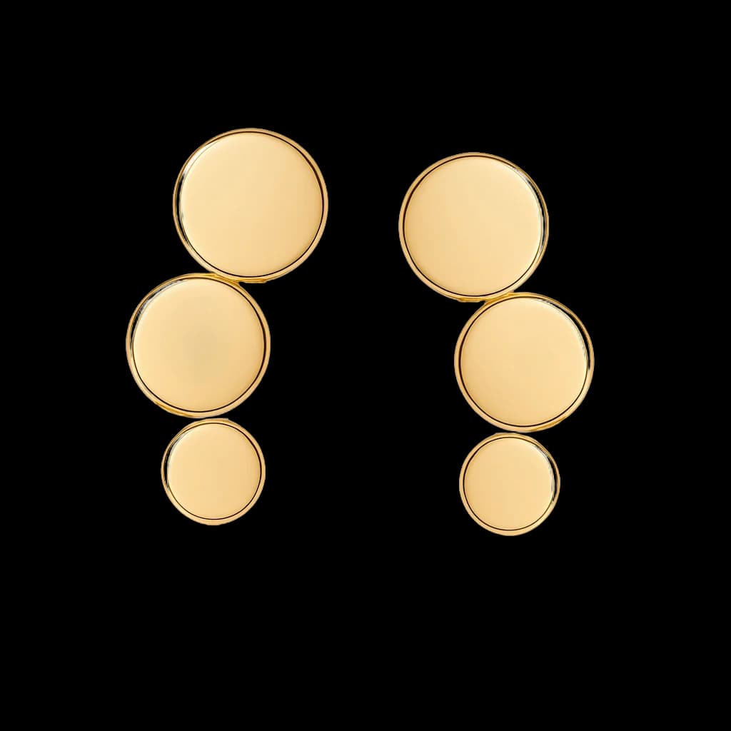 Pendientes oro rosa