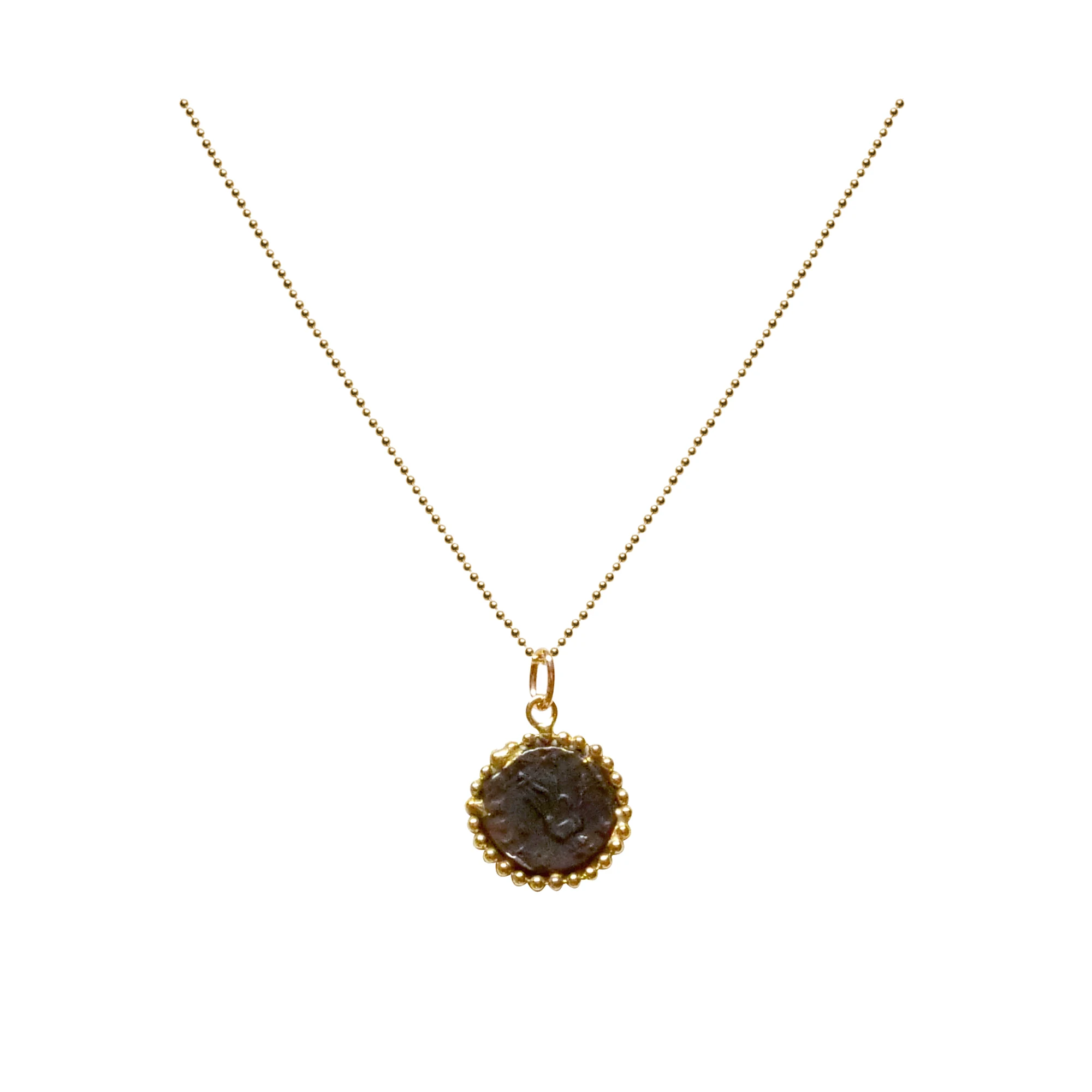 Colgante con moneda antigua