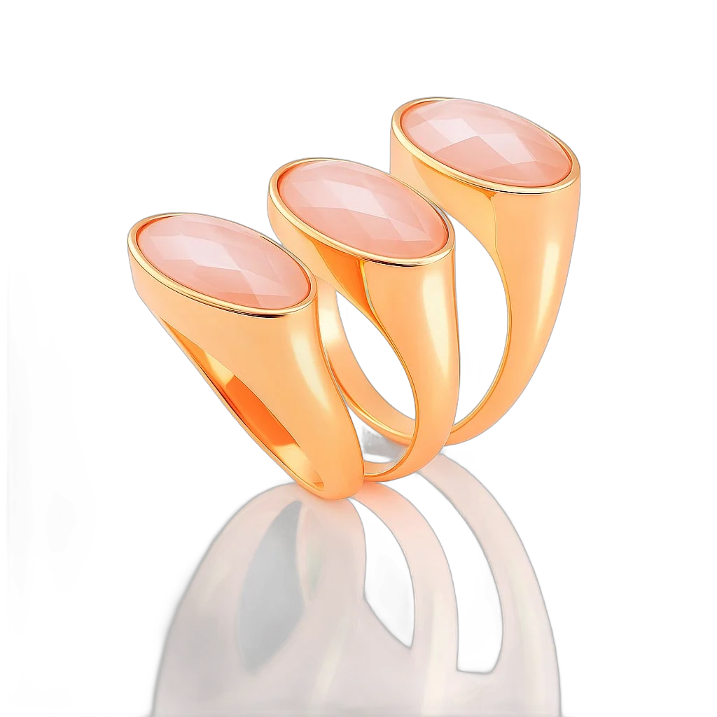 Anillo oro y cuarzo lechoso
