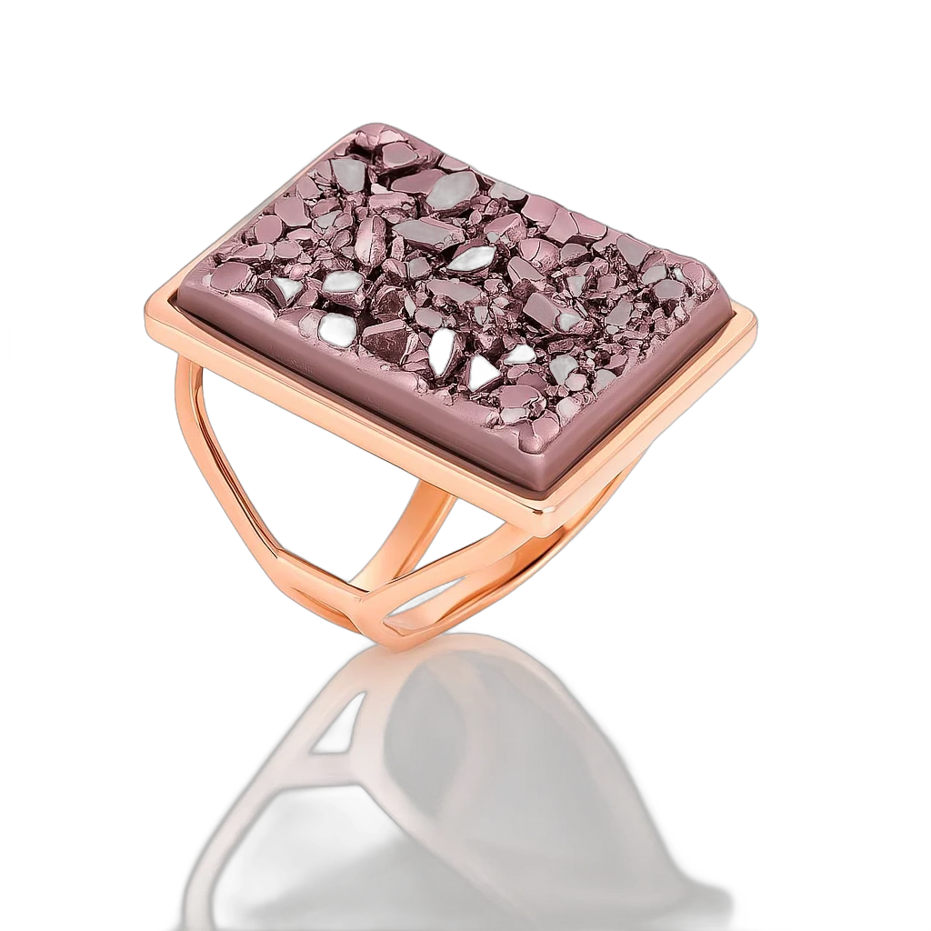 Anillo drusa platina