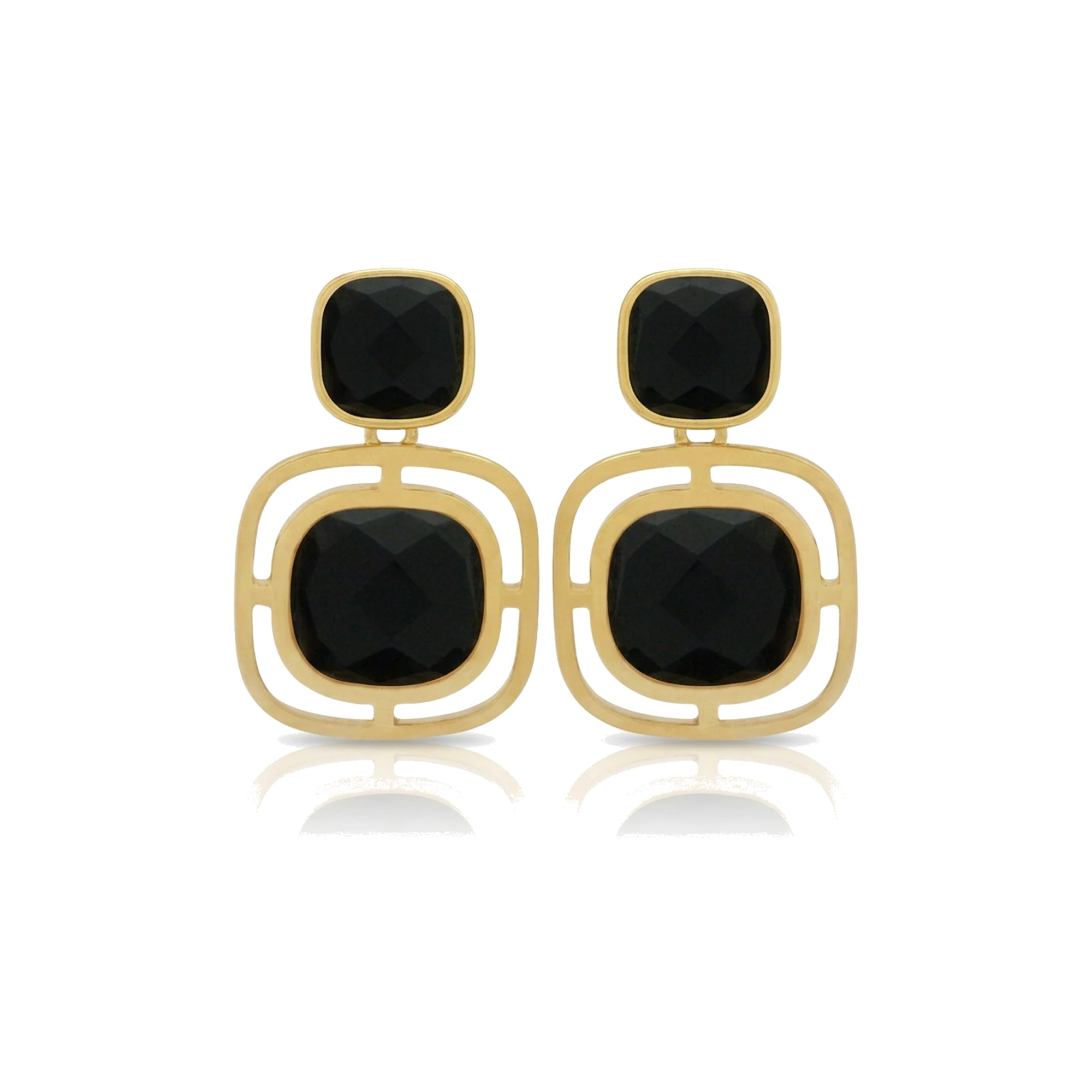 Pendientes Cortos Ágata Azul Cielo