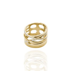 Sortija oro blanco y oro rosa