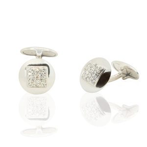 Gemelos oro blanco y brillantes