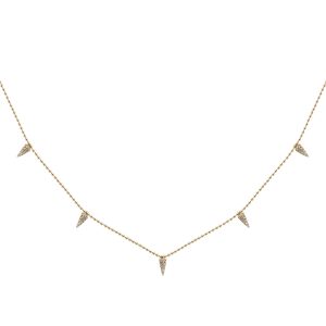Collar oro amarillo y brillantes