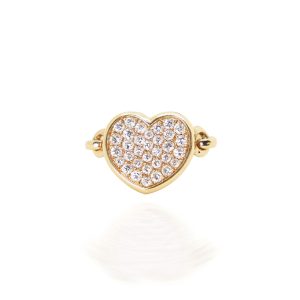 Anillo oro amarillo y brillantes