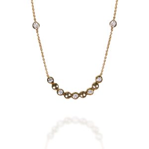 Cadena oro amarillo con brillantes