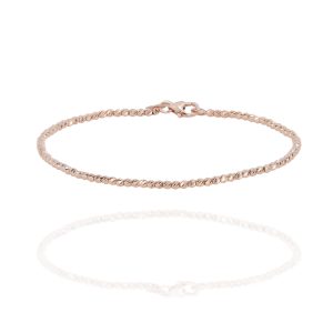 Pulsera una de oro rosa y otra de oro blanco