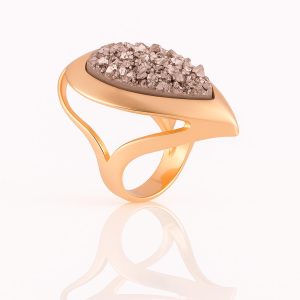 Anillo drusa platina