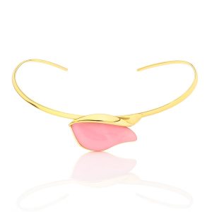 Collar cuarzo rosa