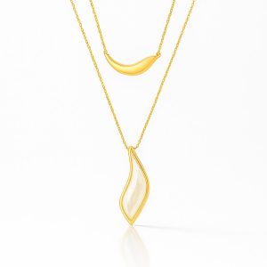 Collar ágata blanca