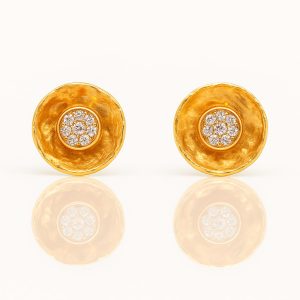 Pendientes oro y brillantes