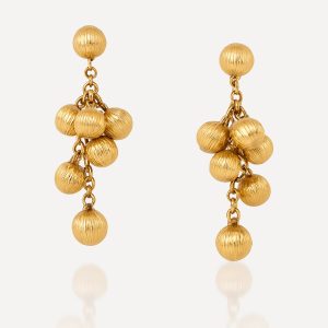 Pendientes oro bolitas