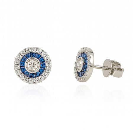Pendientes de oro con diamantes