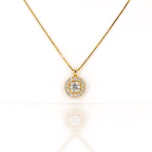 Colgante de oro con diamantes