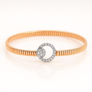 Pulsera de oro con diamantes