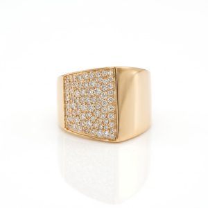Anillo oro rosa y brillantes