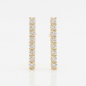 Pendientes oro y brillantes