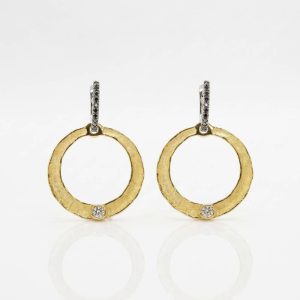 Pendientes desmontables oro y diamantes