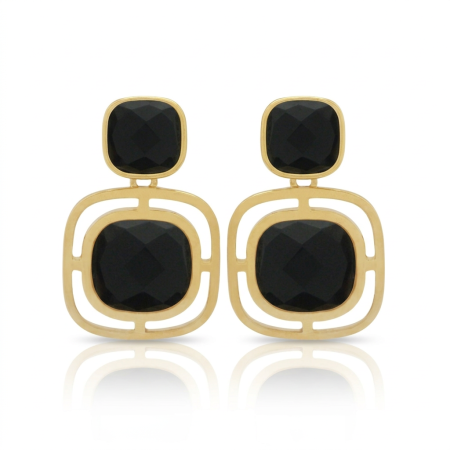 Pendientes Cortos Ágata Azul Cielo