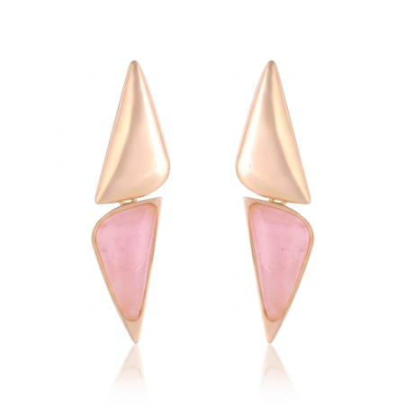Pendientes Cortos Ágata Pink